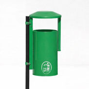 Kosz uliczno - parkowy OBROTOWY (30 litrów) lakierowany - 2