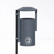 Kosz uliczno - parkowy OBROTOWY (30 litrów) lakierowany - 8