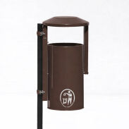 Kosz uliczno - parkowy OBROTOWY (30 litrów) lakierowany - 9