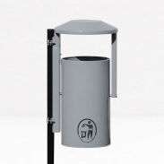 Kosz uliczno - parkowy OBROTOWY (30 litrów) lakierowany - 10