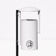 Kosz uliczno - parkowy OBROTOWY (30 litrów) lakierowany - 11