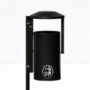 Kosz uliczno - parkowy OBROTOWY (30 litrów) lakierowany - 12