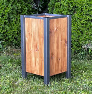 Kosz MIEJSKI drewniany - 2