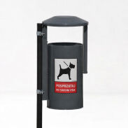 Kosz uliczno - parkowy PIES - 8