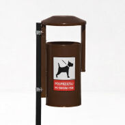 Kosz uliczno - parkowy PIES - 12