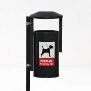 Kosz uliczno - parkowy PIES - 3