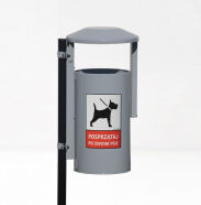 Kosz uliczno - parkowy PIES - 2