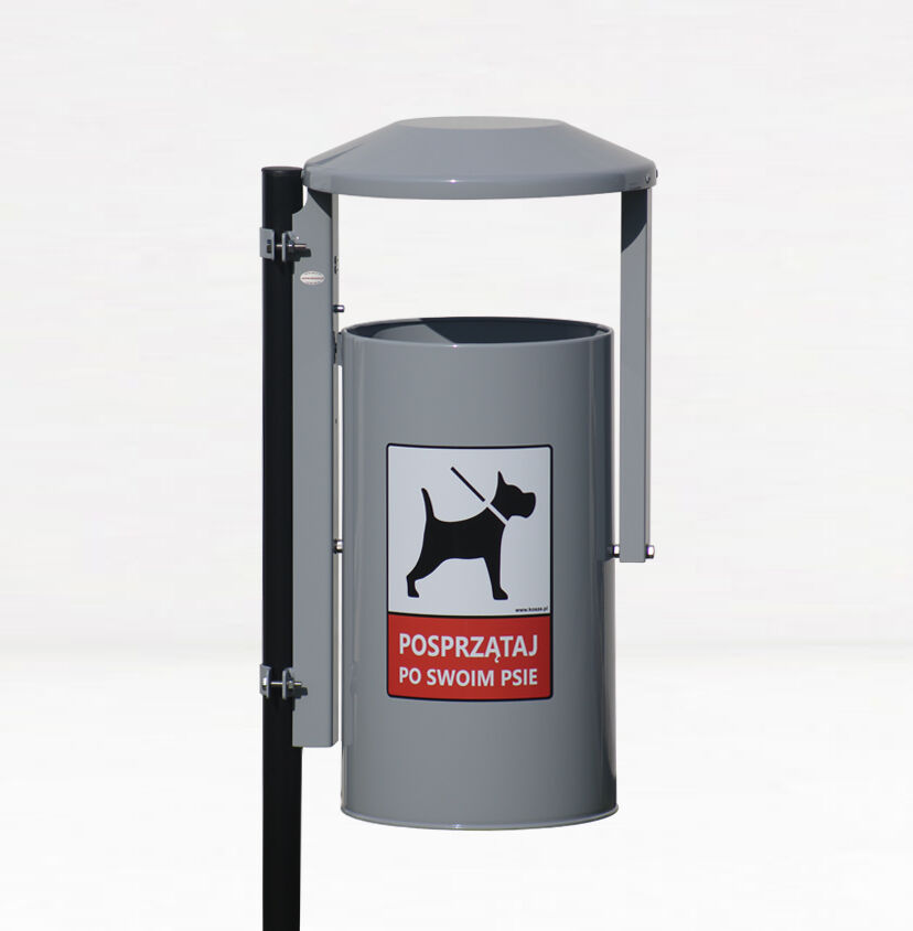 Kosz uliczno - parkowy PIES