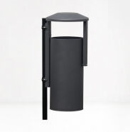 Kosz uliczno - parkowy OBROTOWY XL (38 litrów) lakierowany - 2