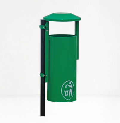 Kosz uliczno - parkowy OBROTOWY XL (38 litrów) lakierowany