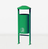 Kosz uliczny OBROTOWY II - lakierowany - 4