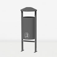 Kosz uliczny OBROTOWY II - lakierowany - 7